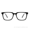 Square Full Rim Vintage Fancy Etlish Unisex Acetate Spectacle Frames Feies